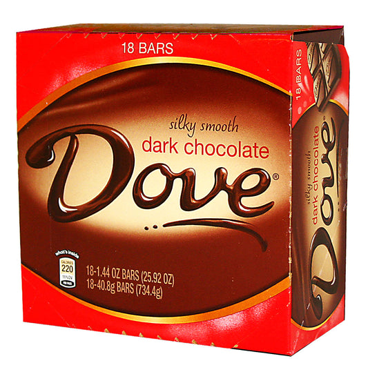 DOVE MILK DARK CHOC 18CT