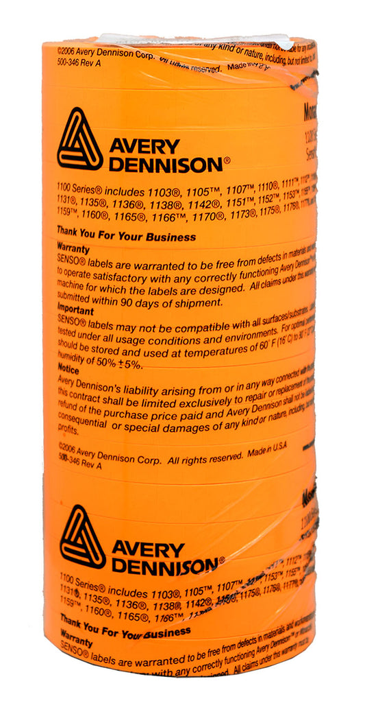 PRICE GUN LABEL ORANGE