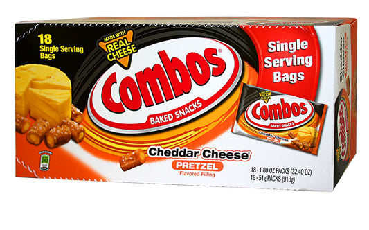 COMBOS 18CT CHEDDAR PRETZE