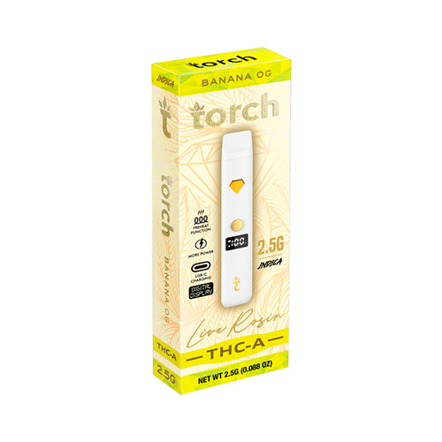 Torch Live Rosin THC-A Disposable 2.5G - 5ct Box