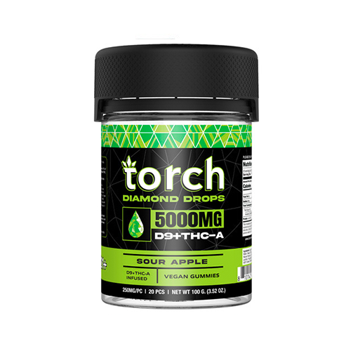 Torch THC-A Diamond Drops Gummies 5000mg - 6ct Box