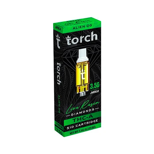 Torch Live Resin Diamonds Cartridge 3.5G Vape - 5ct Box