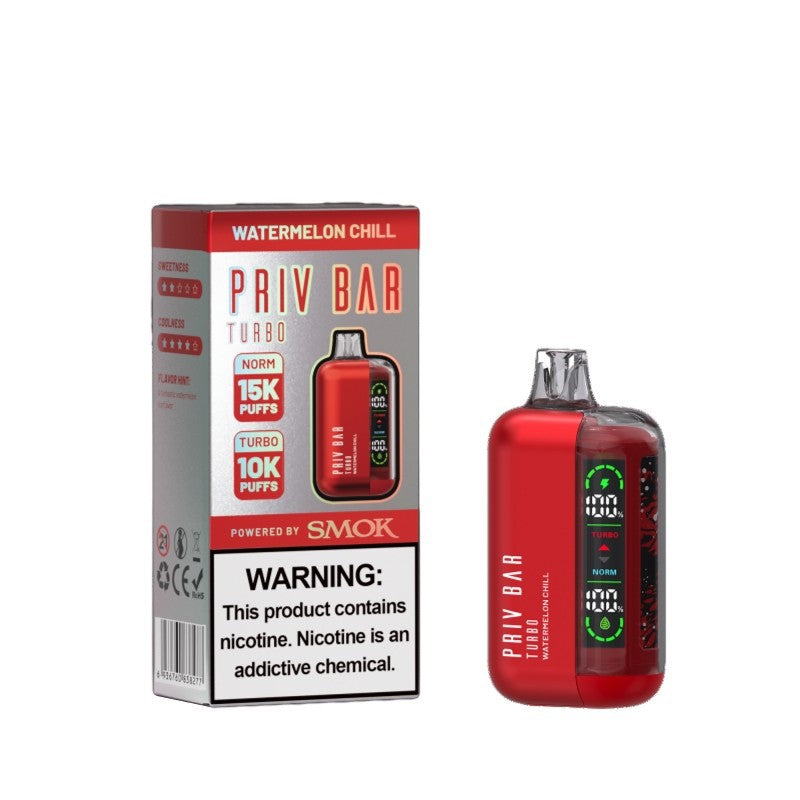 SMOK Priv Bar 15K Turbo  Disposable Vape - 5ct box