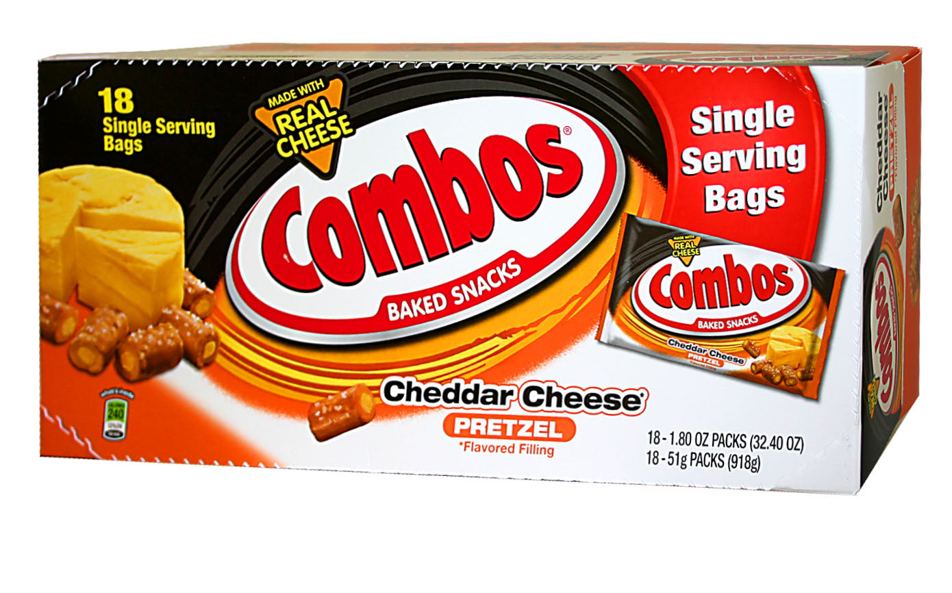 COMBOS 18CT CHEDDAR PRETZE