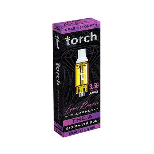 Torch Live Resin Diamonds Cartridge 3.5G Vape - 5ct Box
